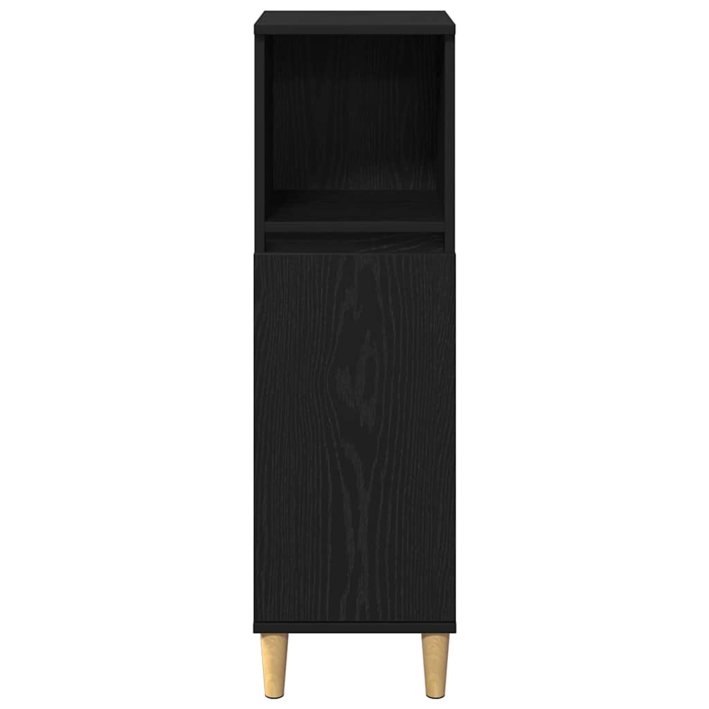 Bathroom Furniture Set with Storage 3 pcs Black 60 x 30 x 60 cm